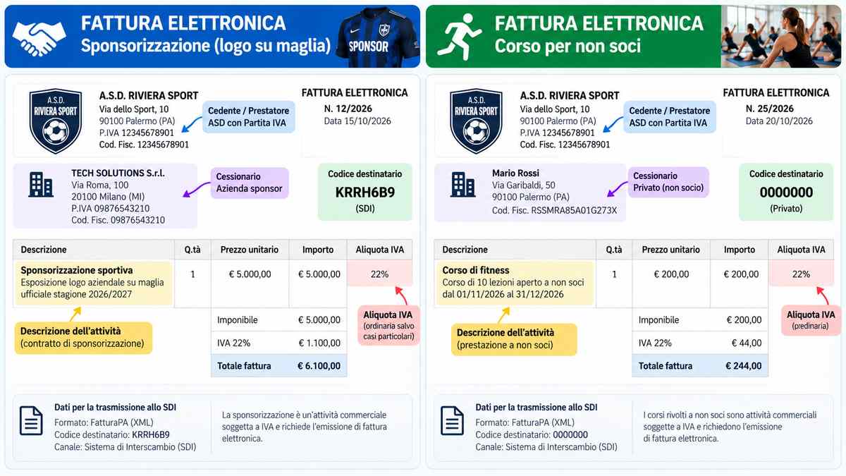 Confronto fatture elettroniche ASD